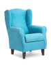 sillón azul patas negro